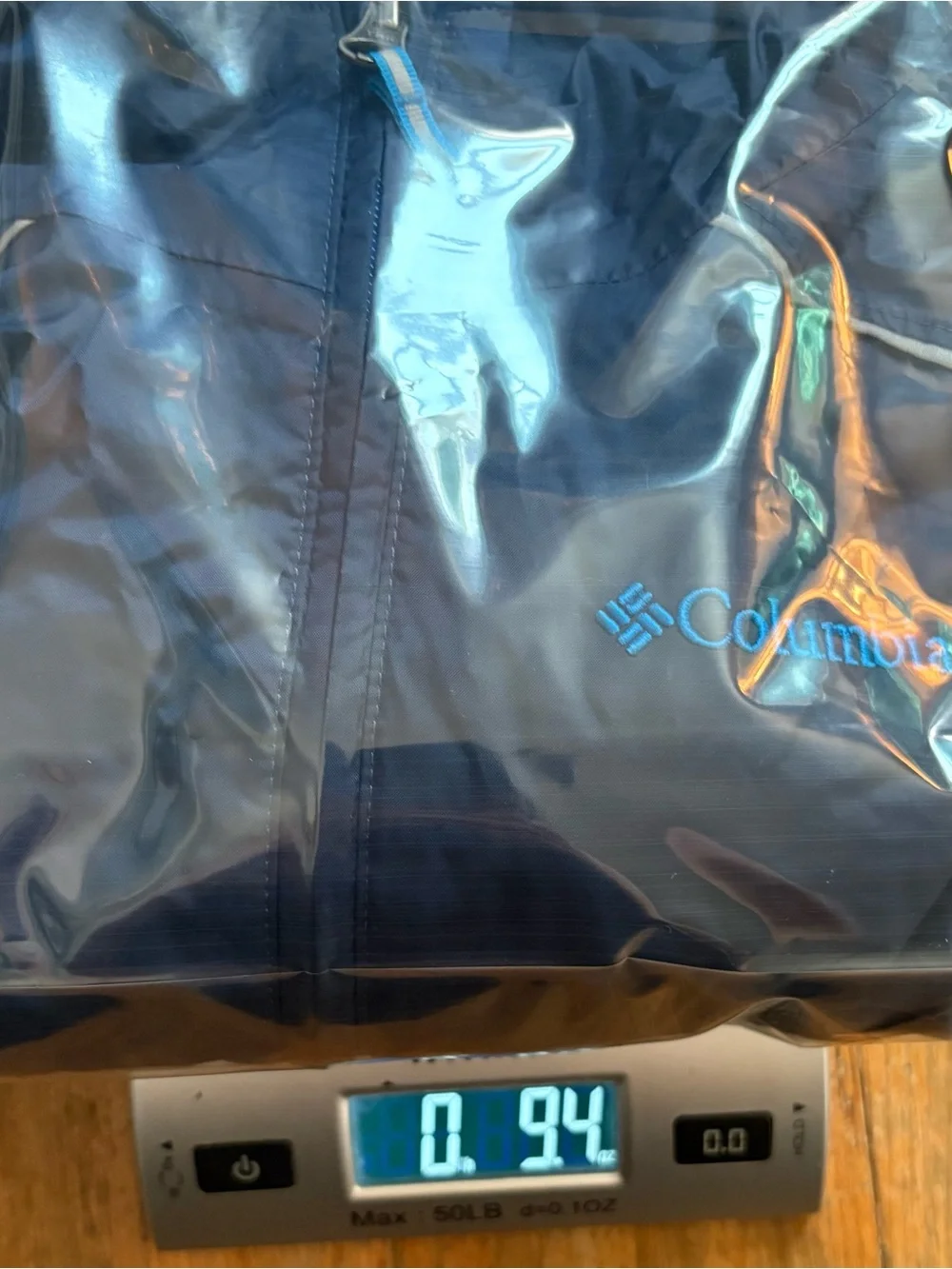 Columbia Kids Blue Hooded Windbreaker Jacket ~ sz Small ( 8 )